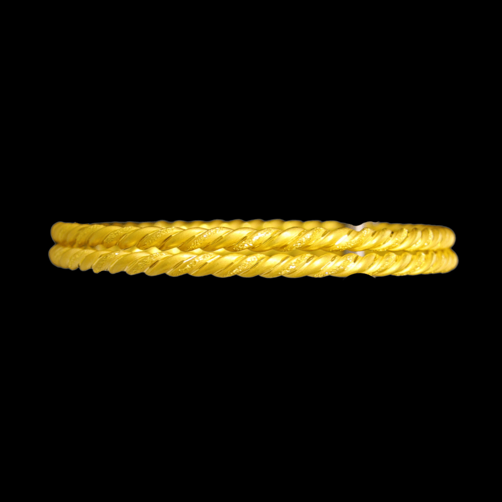 21K Gold Bangle Set (L)